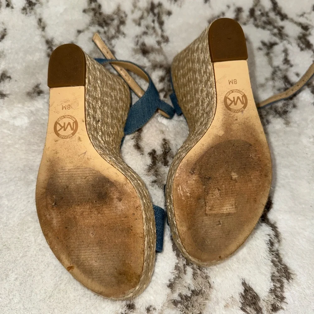 Michael Kora denim wedges - Picture 3 of 3